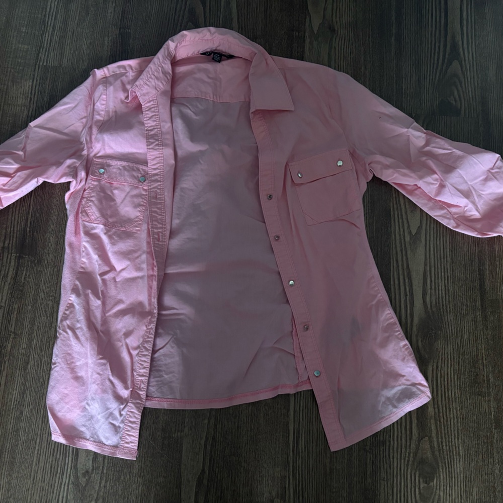 Pink TAG & Rachel button-up shirt #preppy